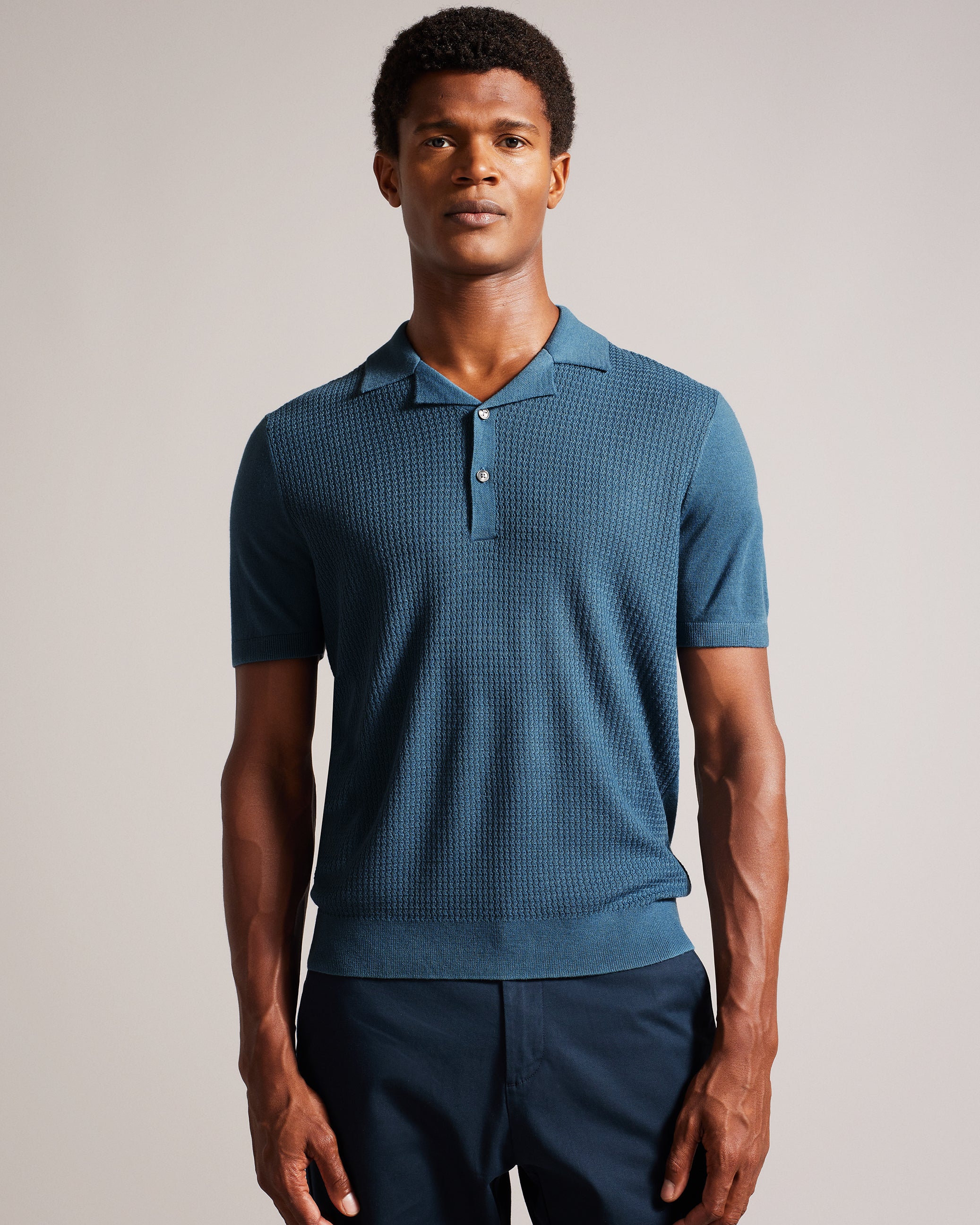 ADIO - SS Textured Front Polo