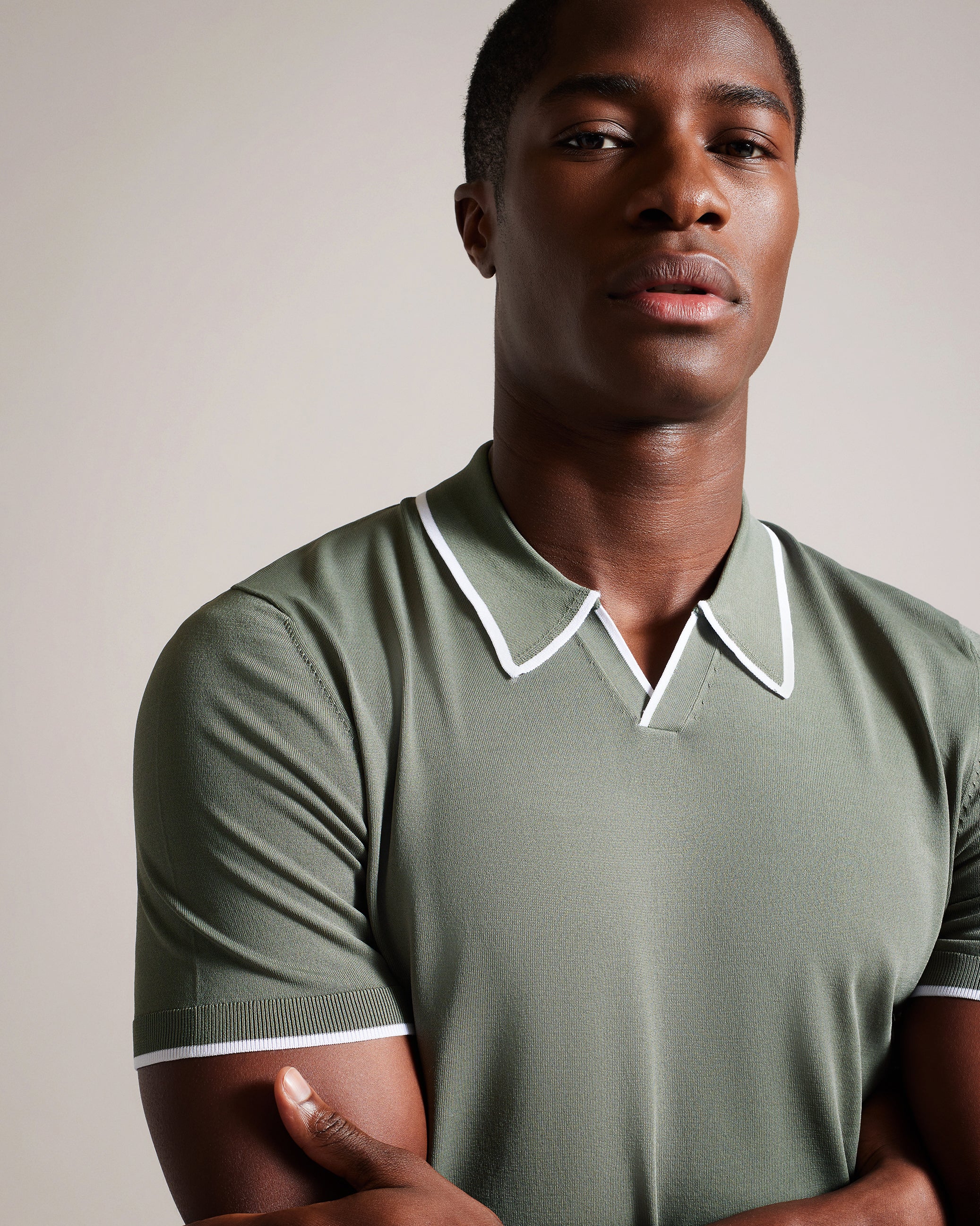 STORTFO - SS Rayon Open Neck Polo – Ted Baker, Canada