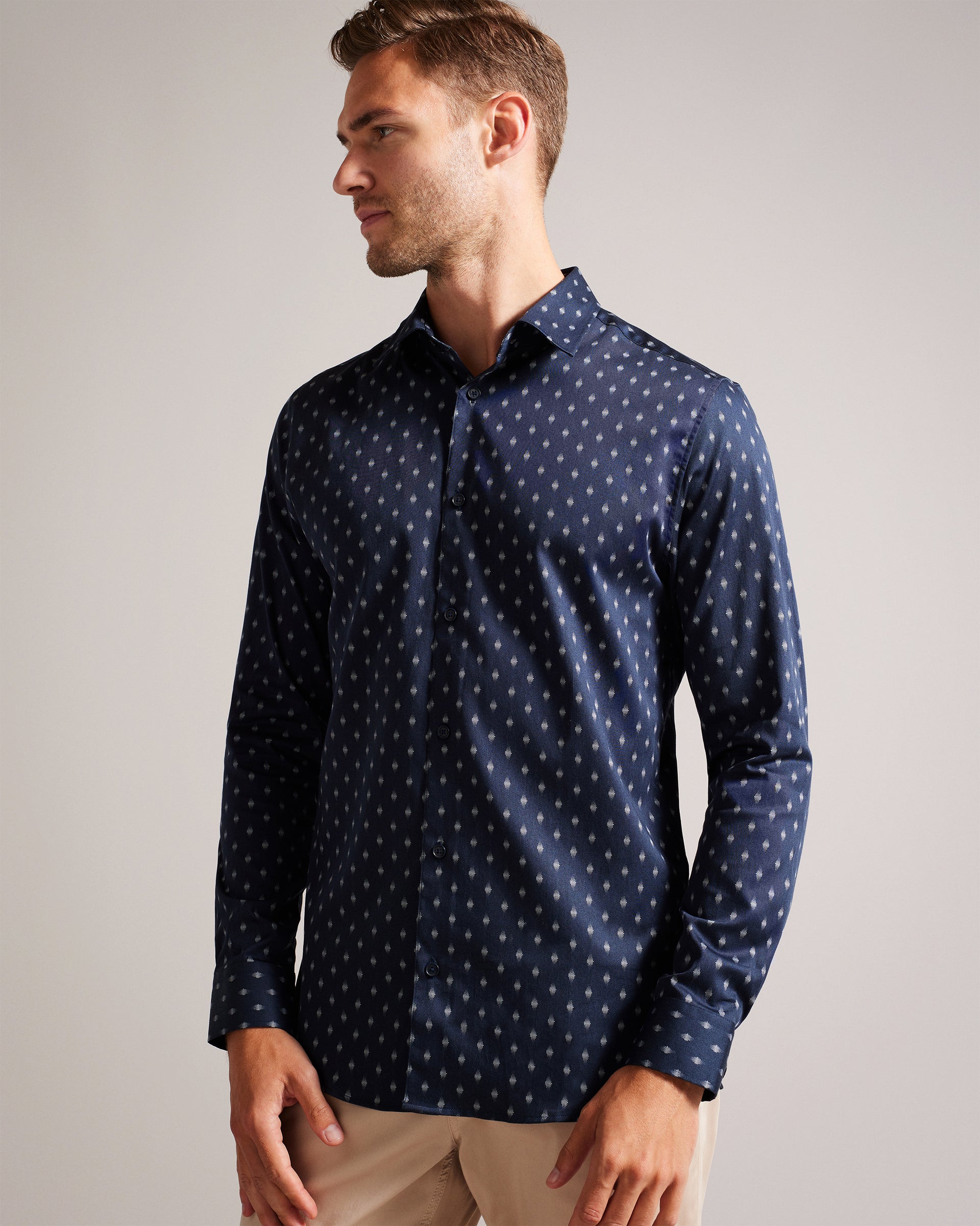 Ted Baker Hutspa Microdot L/s Shirt