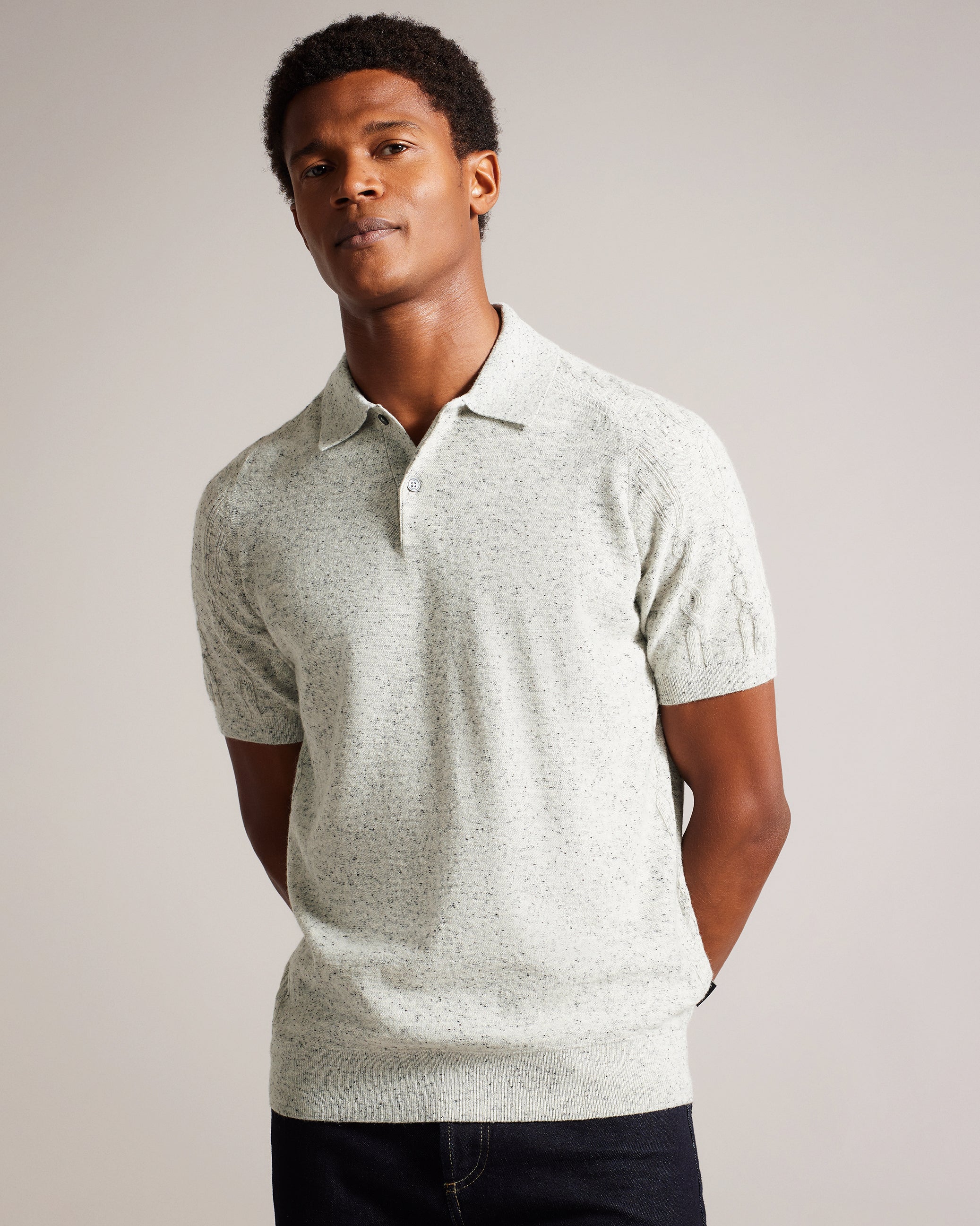 SS Nep Polo with Cable Detail – Ted Baker, Canada