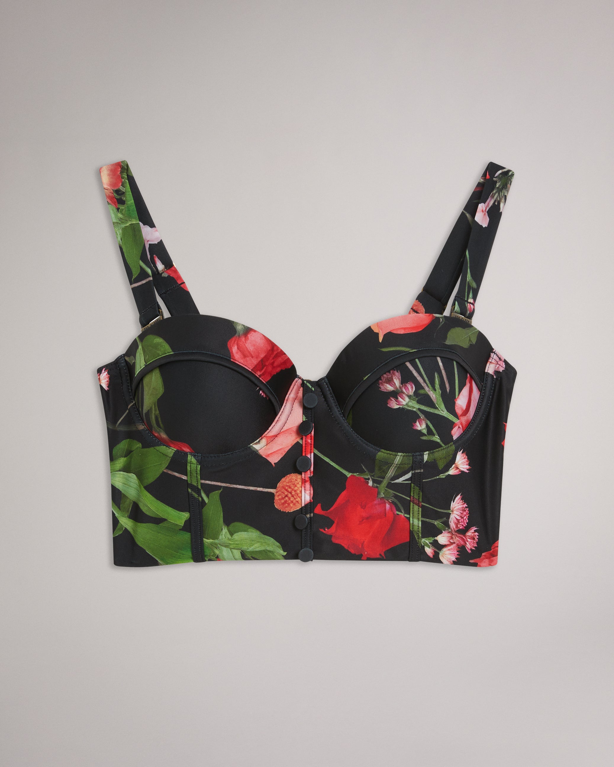 Women's Freshwater Print Longline Bikini Top