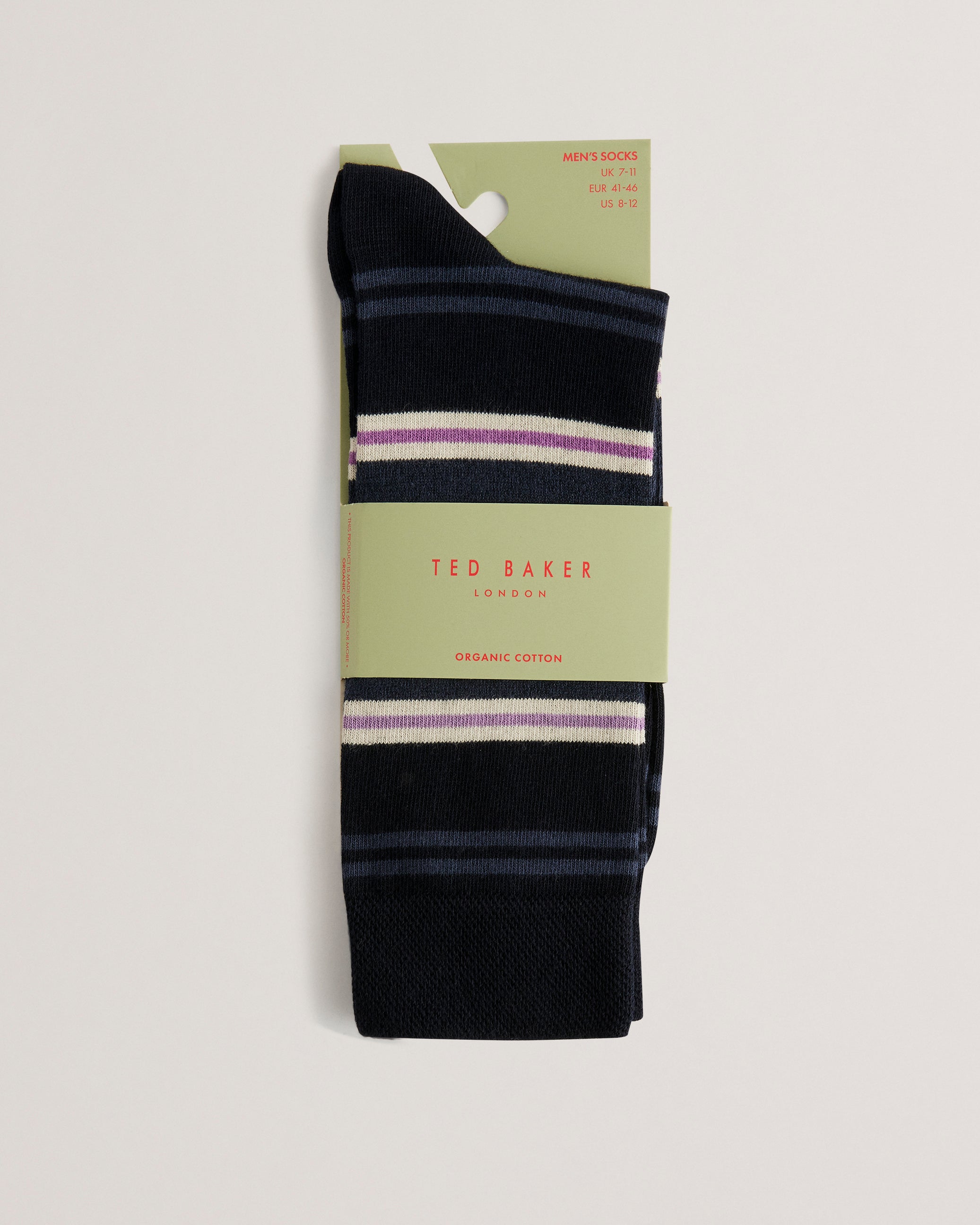 TED BAKER LondonChannel Socks Gift Set Box 3 Pairs One Size Blue Grey Red  : : Fashion